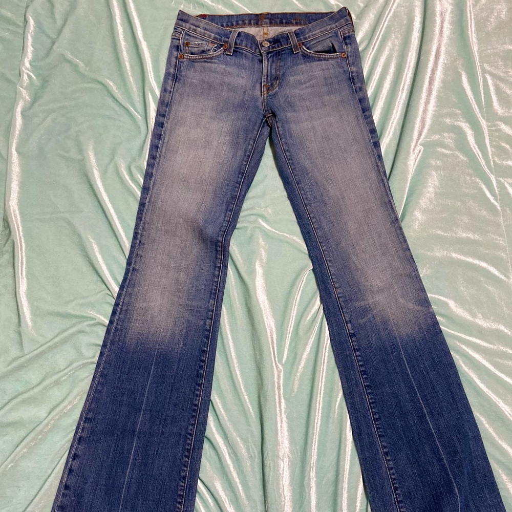 7 for All Mankind Flare Low rise Jeans